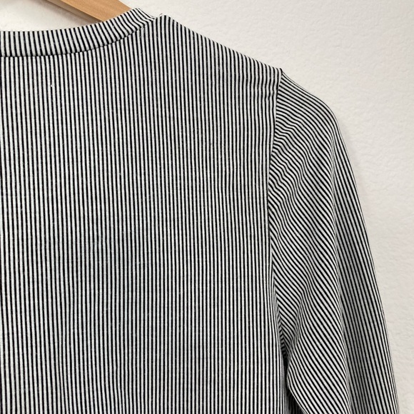 Urban Romantics • Neutral Pinstriped Buttoned Long Sleeve Shirt - Picture 12 of 13